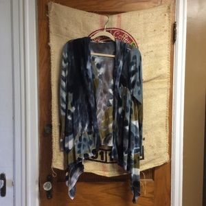 FLASH SALE Tie Dye Adore Hooded Open Face Cardigan